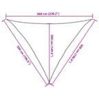 Sonnensegel 160 g/m² Braun 5x5x6 m HDPE