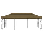 Pavillon 6x3 m Taupe 180 g/m²