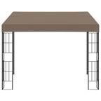 Wand-Pavillon 3x3 m Taupe Stoff
