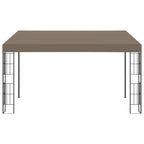 Wand-Pavillon 4x3 m Taupe Stoff
