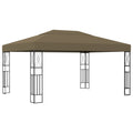 Pavillon 3x4 m Taupe Stoff