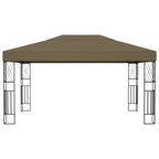 Pavillon 3x4 m Taupe Stoff