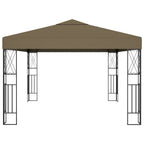 Pavillon 3x4 m Taupe Stoff