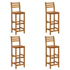Barhocker 4 Stk. Massivholz Akazie