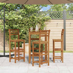 Barhocker 4 Stk. Massivholz Akazie