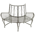 Baumbank Halbrund 160 cm Stahl