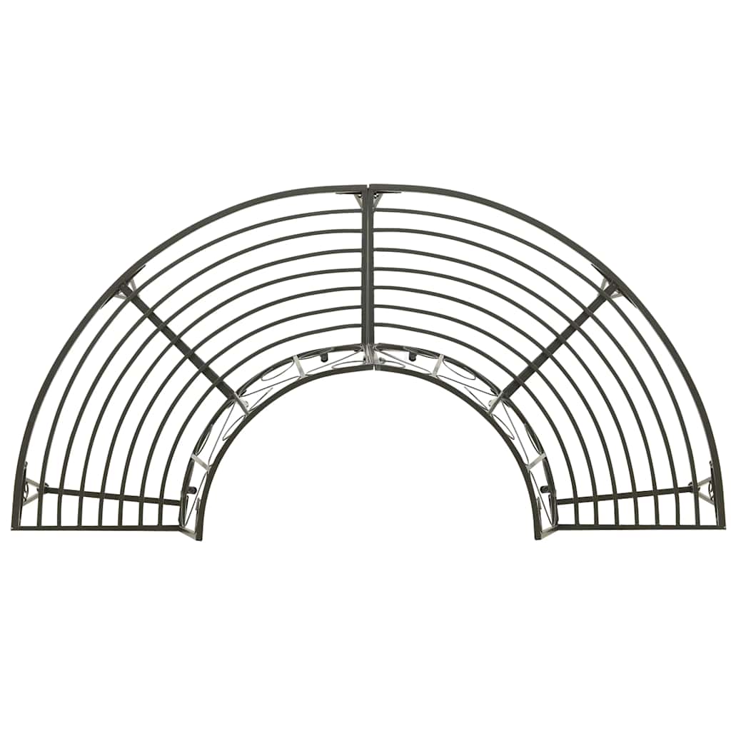 Baumbank Halbrund 160 cm Stahl