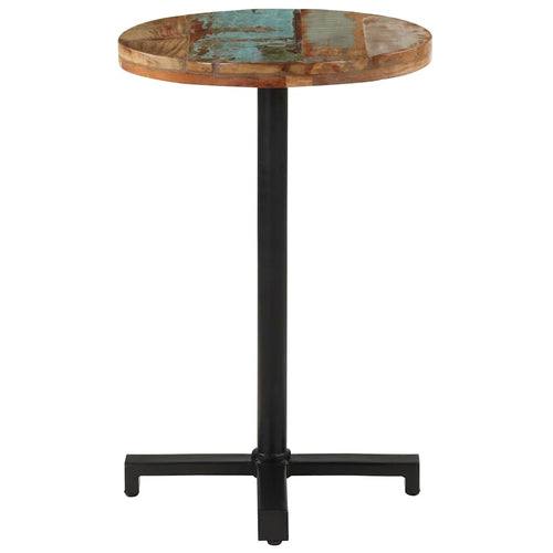 Bistrotisch Rund Ø50x75 cm Altholz Massiv