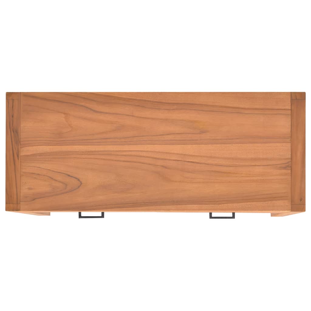 Schreibtisch mit 2 Schubladen 100x40x75 cm Teakholz