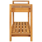 Sitzbank 120 cm Massivholz Teak
