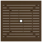 Gartentisch Braun 81,5x81,5x72 cm Stahl