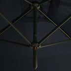 Doppel-Sonnenschirm mit Stahl-Mast 600x300 cm Anthrazit