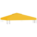 Pavillon-Dachplane mit Kaminabzug 310 g/m² 3x3 m Gelb