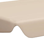 Ersatzdach für Hollywoodschaukel Beige 150/130x105/70 cm