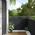 Balkon-Sichtschutz Anthrazit 90x300 cm Oxford-Gewebe