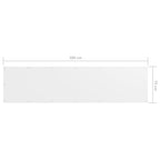 Balkon-Sichtschutz Weiß 75x300 cm Oxford-Gewebe