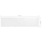 Balkon-Sichtschutz Weiß 120x500 cm Oxford-Gewebe