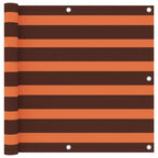 Balkon-Sichtschutz Orange und Braun 90x300 cm Oxford-Gewebe