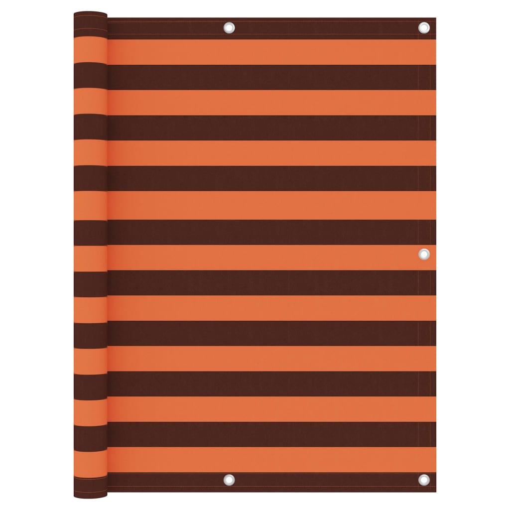 Balkon-Sichtschutz Orange und Braun 120x300 cm Oxford-Gewebe