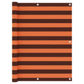 Balkon-Sichtschutz Orange und Braun 120x600 cm Oxford-Gewebe