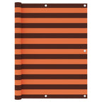Balkon-Sichtschutz Orange und Braun 120x600 cm Oxford-Gewebe