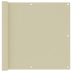 Balkon-Sichtschutz Creme 90x300 cm Oxford-Gewebe
