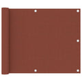 Balkon-Sichtschutz Terrakotta-Rot 75x300 cm Oxford-Gewebe
