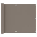 Balkon-Sichtschutz Taupe 75x300 cm Oxford-Gewebe