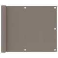 Balkon-Sichtschutz Taupe 75x400 cm Oxford-Gewebe