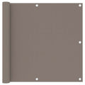 Balkon-Sichtschutz Taupe 90x300 cm Oxford-Gewebe