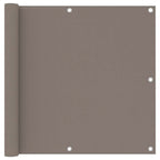 Balkon-Sichtschutz Taupe 90x300 cm Oxford-Gewebe