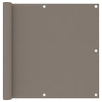 Balkon-Sichtschutz Taupe 90x400 cm Oxford-Gewebe