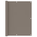 Balkon-Sichtschutz Taupe 120x300 cm Oxford-Gewebe