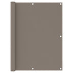 Balkon-Sichtschutz Taupe 120x300 cm Oxford-Gewebe