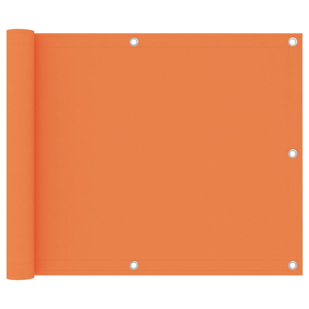 Balkon-Sichtschutz Orange 75x600 cm Oxford-Gewebe