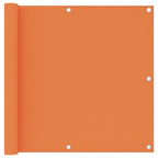 Balkon-Sichtschutz Orange 90x500 cm Oxford-Gewebe