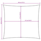 Sonnensegel Oxford-Gewebe Quadratisch 4,5x4,5 m Anthrazit