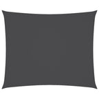 Sonnensegel Oxford-Gewebe Rechteckig 5x6 m Anthrazit