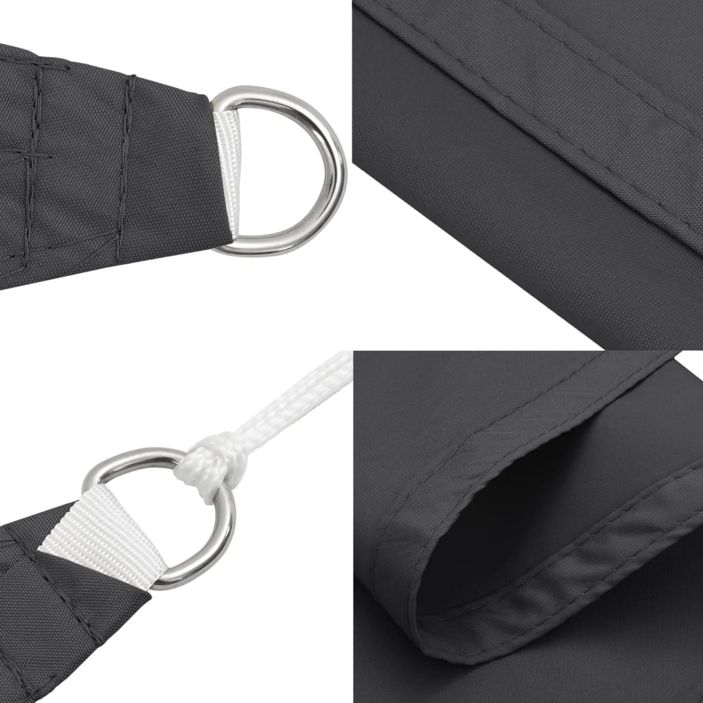 Sonnensegel Oxford-Gewebe Dreieckig 3x3x3 m Anthrazit
