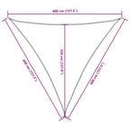 Sonnensegel Oxford-Gewebe Dreieckig 4x4x4 m Anthrazit
