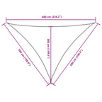 Sonnensegel Oxford-Gewebe Dreieckig 5x5x6 m Anthrazit