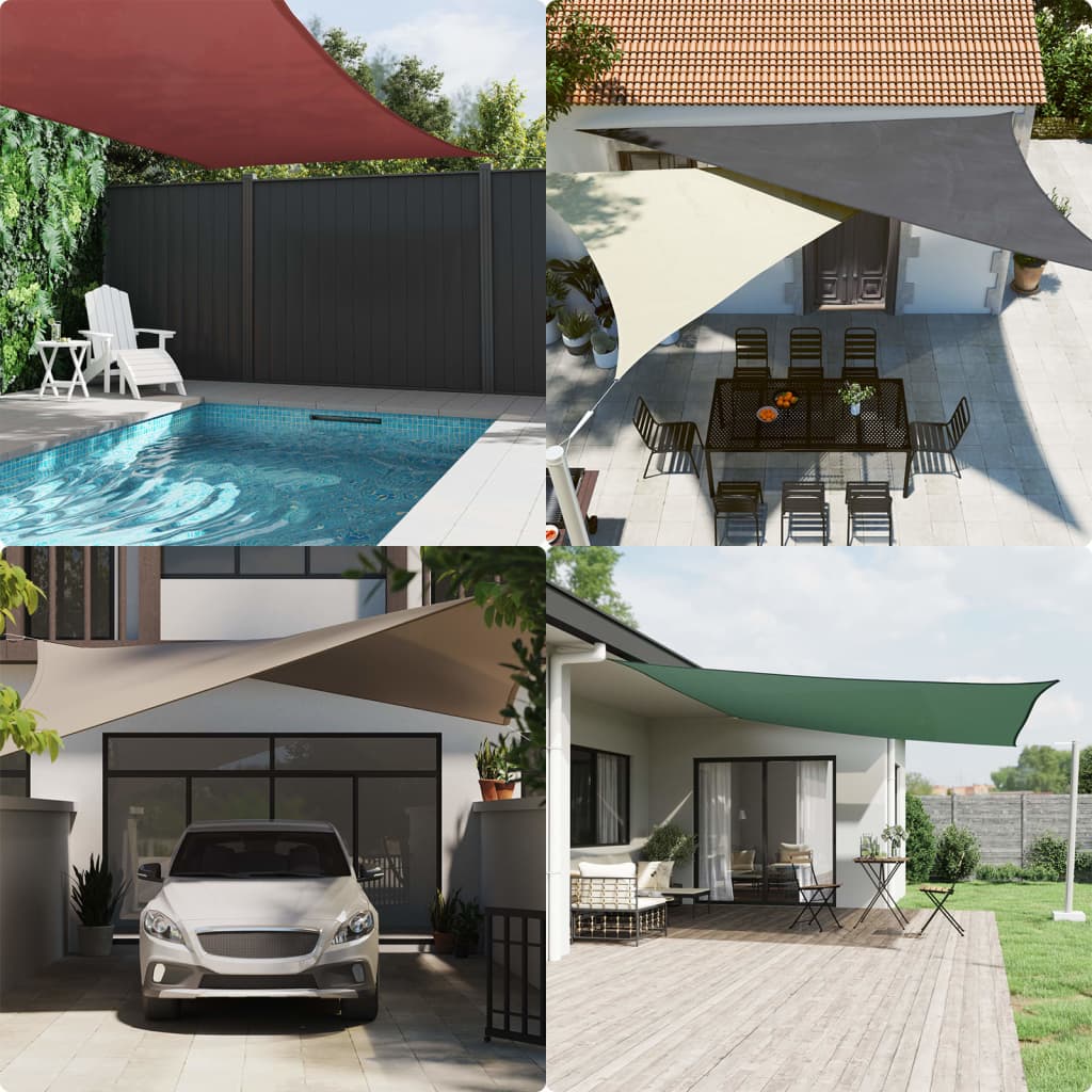 Sonnensegel Oxford-Gewebe Quadratisch 2,5x2,5 m Beige