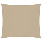 Sonnensegel Oxford-Gewebe Rechteckig 2,5x3 m Beige