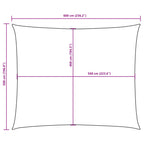 Sonnensegel Oxford-Gewebe Rechteckig 5x6 m Beige