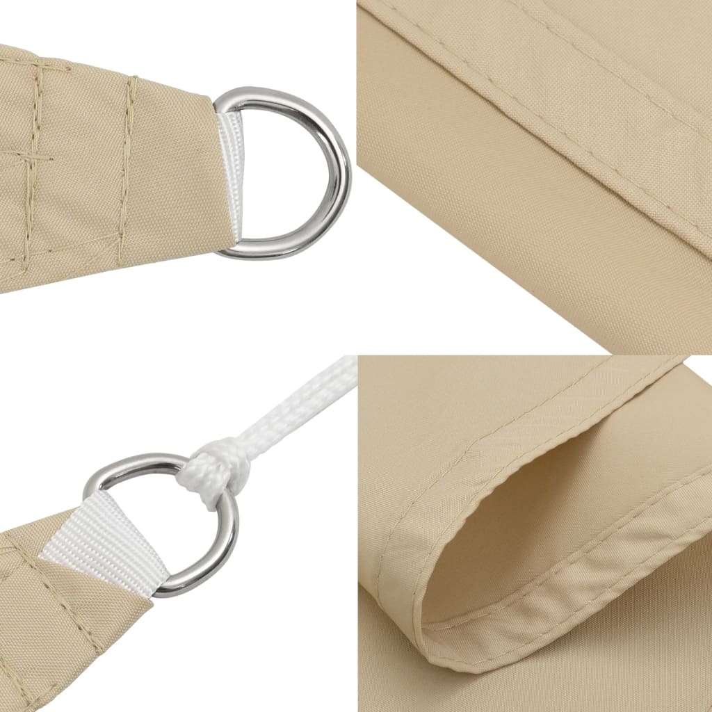 Sonnensegel Oxford-Gewebe Dreieckig 4x4x5,8 m Beige