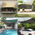 Sonnensegel Oxford-Gewebe Rechteckig 3,5x5 m Creme