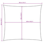 Sonnensegel Oxford-Gewebe Quadratisch 3x3 m Weiß