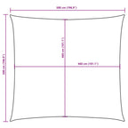 Sonnensegel Oxford-Gewebe Quadratisch 5x5 m Weiß