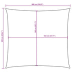 Sonnensegel Oxford-Gewebe Quadratisch 6x6 m Weiß