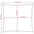 Sonnensegel Oxford-Gewebe Quadratisch 7x7 m Weiß